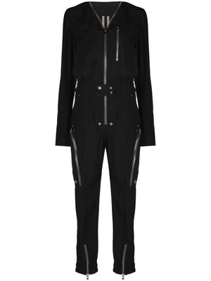 Rick Owens Larry zip-detail jumpsuit - Black