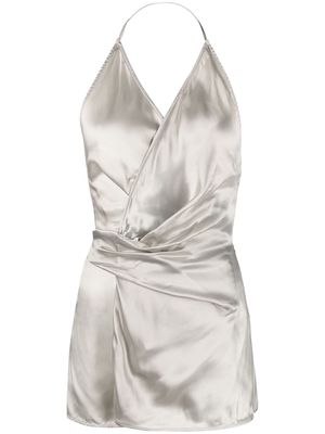 Rick Owens Laura camisole wrap top - Grey