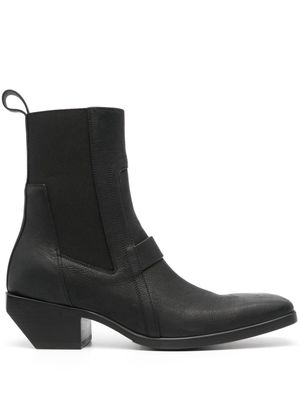 Rick Owens leather ankle-boots - Black