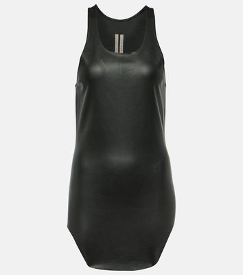 Rick Owens Leather-trimmed tank top