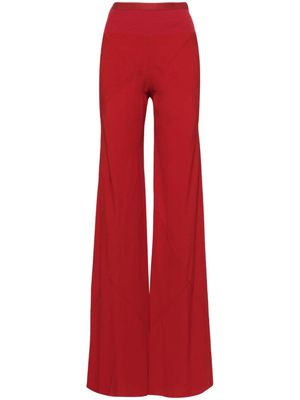 Rick Owens Lido Bias palazzo trousers - Red