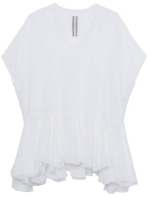 Rick Owens Lido Divine cotton minidress - White