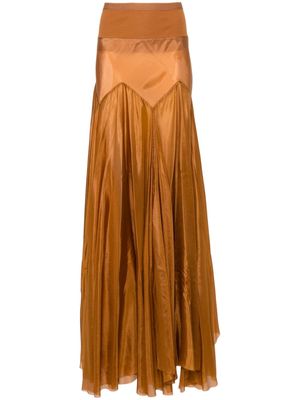 Rick Owens Lido Divine silk skirt - Brown