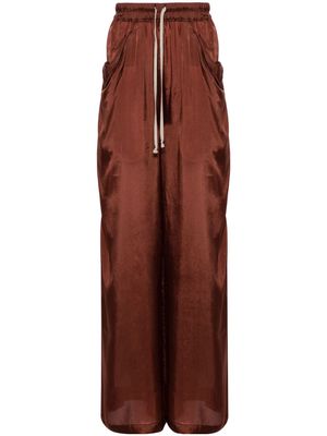 Rick Owens Lido mid-rise wide-leg trousers - Brown