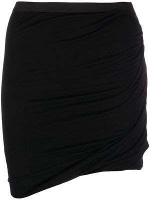 Rick Owens Lilies asymmetric fitted skirt - Black