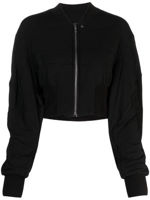 Rick Owens Lilies cropped padded bomber jacket - Black