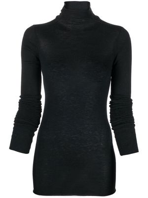 Rick Owens Lilies Lina mock-neck knitted top - Black