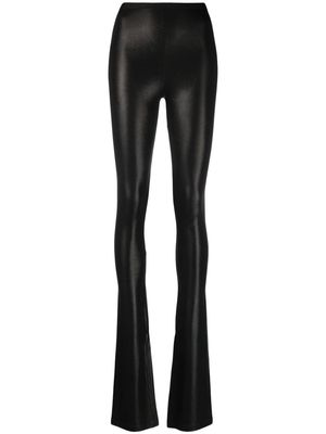 Rick Owens Lilies short-slit high-waist leggings - Black