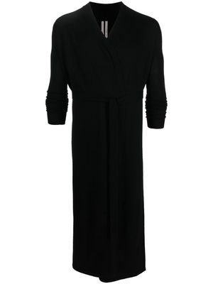 Rick Owens long-length wool coat - Black