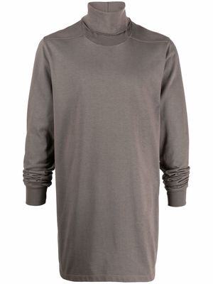 Rick Owens long-line knit jumper - Grey