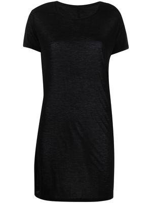 Rick Owens long-line round-neck T-shirt - Black