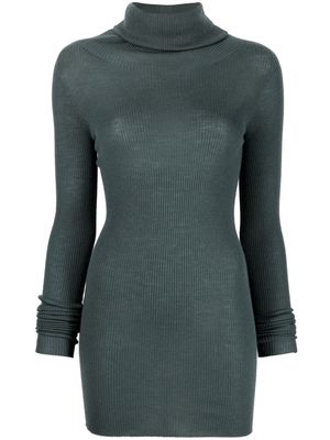Rick Owens long-line style knit jumper - Green