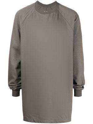 Rick Owens long-line style sweatshirt - Green