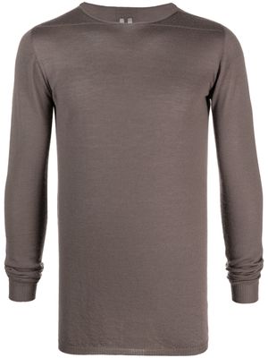 Rick Owens long-sleeve cashmere sweatshirt - Brown