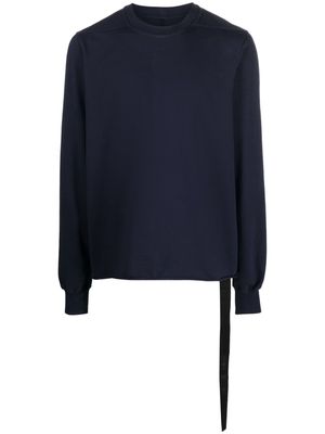 Rick Owens long-sleeve cotton sweatshirt - Blue