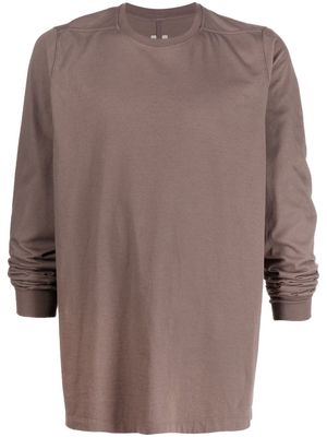 Rick Owens long-sleeve cotton T-shirt - Brown