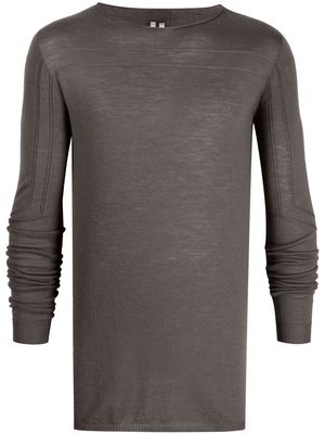 Rick Owens long-sleeve knitted jumper - Brown