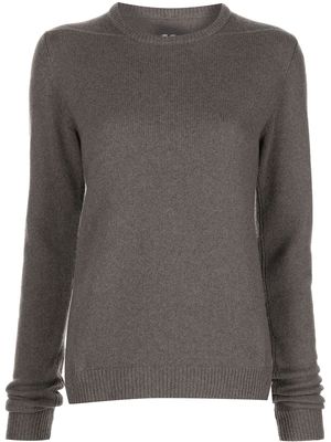 Rick Owens long-sleeve knitted jumper - Grey