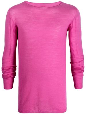 Rick Owens long-sleeve knitted jumper - Pink