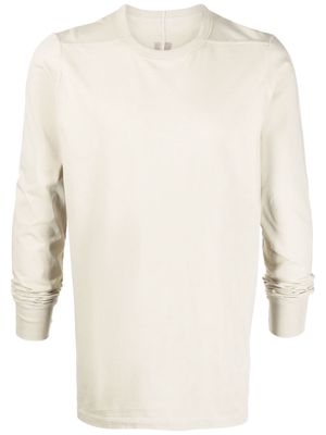 Rick Owens long-sleeved cotton top - Neutrals