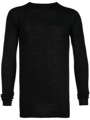 Rick Owens long sleeves cashmere jumper - Black