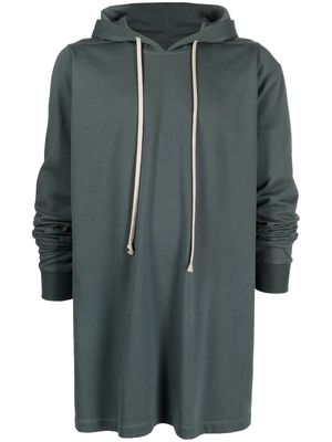 Rick Owens longline cotton hoodie - Green