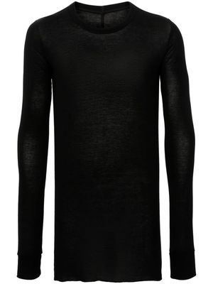 Rick Owens longsleeved jersey T-shirt - Black