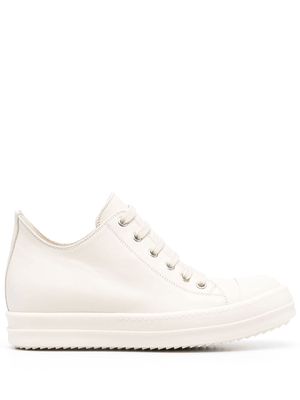 Rick Owens low-top lace-up sneakers - White