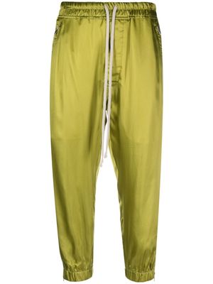 Rick Owens Luxor satin track pants - Green