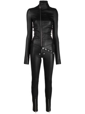 Rick Owens Luxor Tight Gary leather jumpsuit - Black