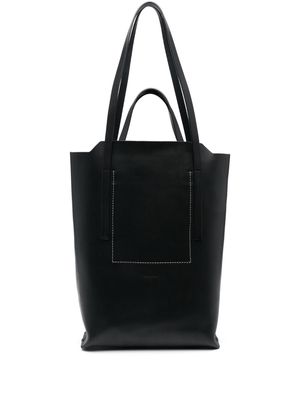 Rick Owens medium Shopper leather tote bag - Black