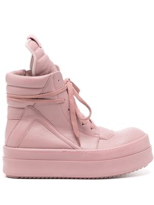Rick Owens Mega Bumper Geobasket leather sneakers - Pink