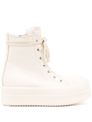 Rick Owens Mega Bumper leather sneakers - White
