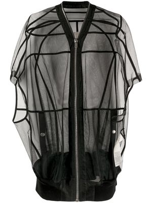 Rick Owens mesh zip-up jacket - Black