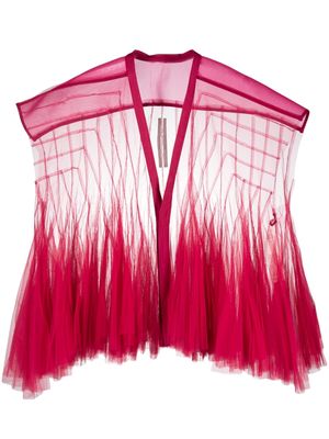 Rick Owens Micro Cyanea tulle blouse - Pink