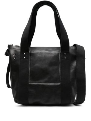Rick Owens mini Trolley leather tote bag - Black