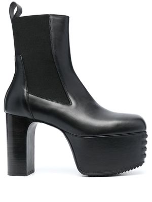 Rick Owens Minimal Grill 195mm leather platform boots - Black