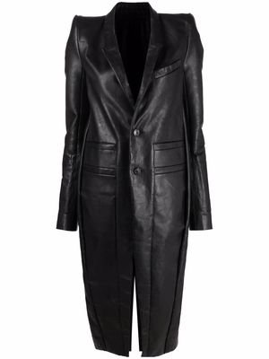 Rick Owens neue leather coat - Black