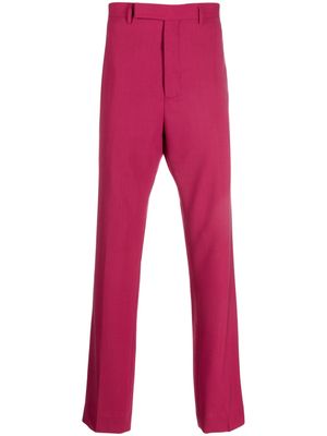 Rick Owens off-centre fastening chino trousers - Pink