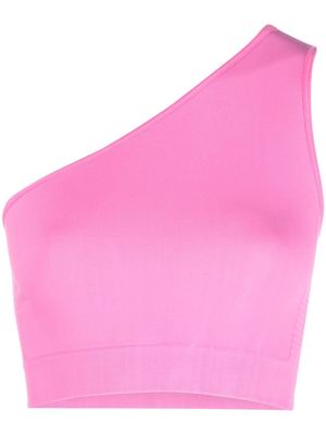Rick Owens one-shoulder knit top - Pink