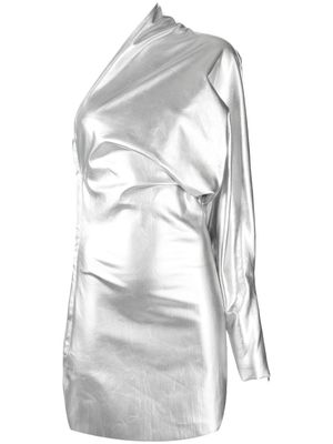 Rick Owens one-sleeved mini dress - Silver