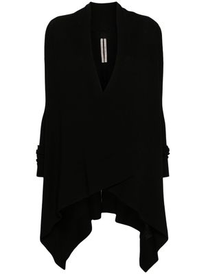 Rick Owens open-front knitted cardigan - Black