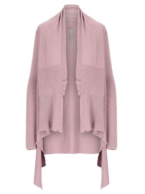 Rick Owens open-front virgin-wool cardigan - Pink