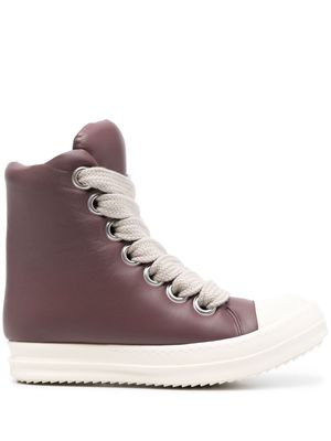 Rick Owens padded lace-up sneakers - Purple