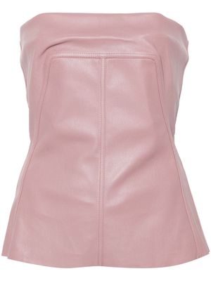 Rick Owens panelled bustier top - Pink