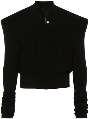 Rick Owens panelled-design bomber jacket - Black