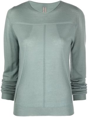 Rick Owens panelled fine-knit top - Green