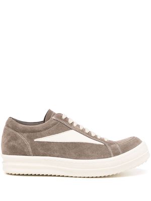 Rick Owens panelled lace-up sneakers - Grey
