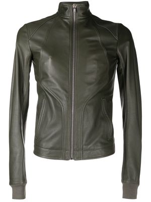 Rick Owens panelled leather jacket - Green