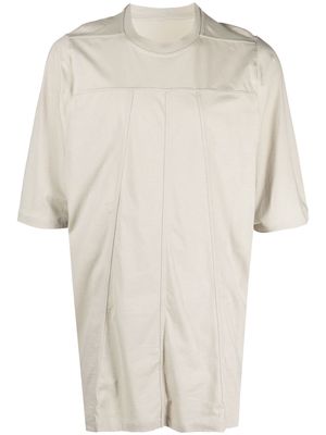 Rick Owens panelled short-sleeved T-shirt - Grey